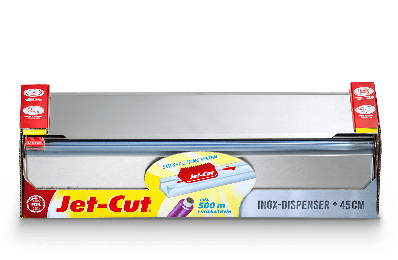 Jet-Cut Folienschneider Inox 45 cm Silber